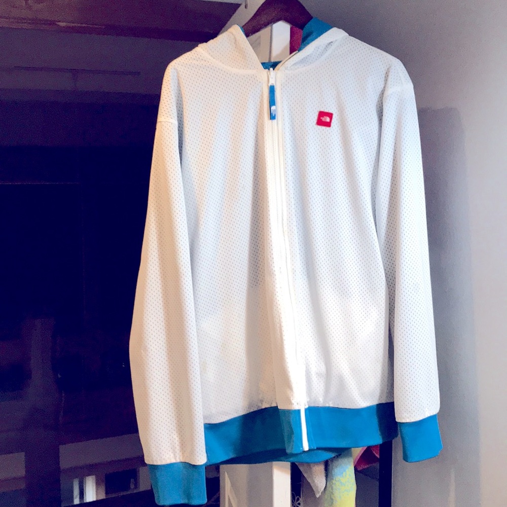 North Face reversible full zip dry fit hoodie